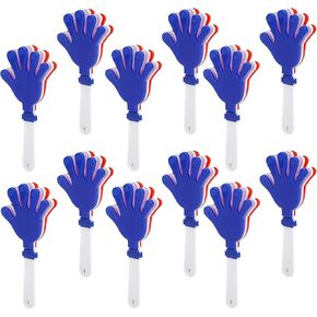 ZCYSRLQIN 12 Pcs Gold,Silver,Black Hand Clappers 7.5 Inch Clappers Noisemakers Noise Makers Party Favors Plastic Clapper Sporting Events Cheers Ball Dance Basketball Football Noisemakers in Kuwait