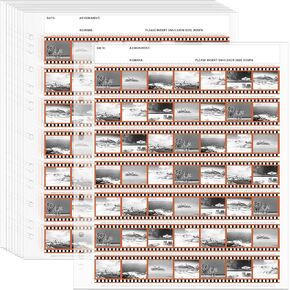 100 Pcs Film Negative Storage Archival Storage Sheet 135 35mm Negative Page Preserver Negative Sleeves Film Holder for Organizing Films