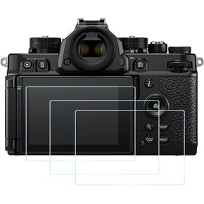 Z f Zf Screen Protector for Nikon Z f Zf Camera, Ultra-Clear Anti-Scratch Bubble-Free Tempered Glass Cover for Z f Zf Camera-3Packs