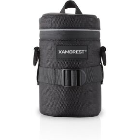 Camera Lens Case Extra Large Thick lens bag Compatible with Nikon AF-S 24-120MM/24-70MM F2.8G/85MM F1.4G Below 4.13" x 7.28"(D x L)(Leaf)