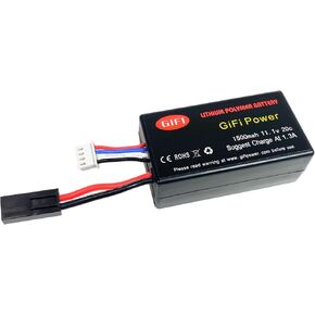 MaximalPower Gifi Power LiPo Battery For PARROT AR.DRONE 2.0 & 1.0 Quadricopter Lithium-Polymer 1500mAh 11.1V 20C (1 Battery) (DRB 1500DB)