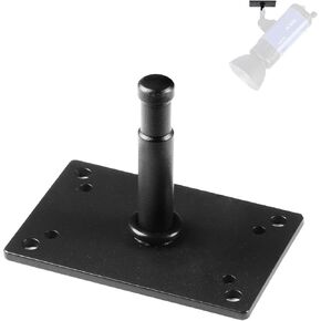 Studio Baby Pin Plate Wall Ceiling Mount,3.9" Mini Lighting Wall Holder with 5/8" Stud for Photo Studio Light Stand Flash Accessories…