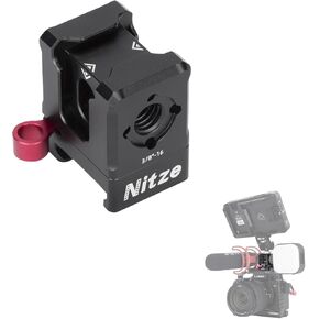 Nitze Triple Cold Shoe Mount to Quick Release NATO Clamp, Cold Shoe Adapter with NATO Clamp for Monitor Mount, LED Light, Microphone, DJI RS 2 / RSC 2 / RS 3 / RS 3 Pro/RS 3 Mini Gimbal - N45-A2