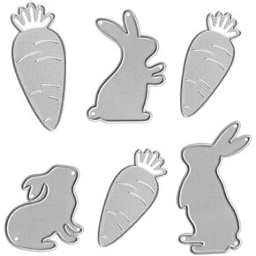 Easter Eggs Basket Cutting Dies for Card Making, Easter Egg Bakcground Die Cuts Easter Basket Bow Embossing Stencil Template Tool for DIY Scrapbooking Paper Card and Photo Album Craft Decoration