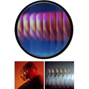 Camera Linear Filter, 58MM Prism Film Special Effects Glass Repeater Lens Repeat Multiple Images Photography Accessories for DSLR Cinematice Video and Photo, Filter Pouch Included