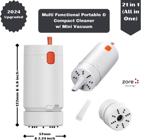 Zore Automatic Keyboard Cleaner w/Mini Vacuum, 21 in1 Electronic Cleaning Kit for Airpods, iPhone, Phone, Earbuds, Laptop, Computer, Camera, Charging Port & Screen, Phone Cleaner (Multi Tool) in Saudi Arabia