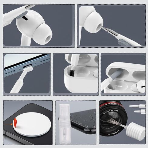 Zore Automatic Keyboard Cleaner w/Mini Vacuum, 21 in1 Electronic Cleaning Kit for Airpods, iPhone, Phone, Earbuds, Laptop, Computer, Camera, Charging Port & Screen, Phone Cleaner (Multi Tool) in Saudi Arabia