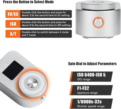 AstrHori XH-2 Camera Light Meter Photography (Black) in Saudi Arabia