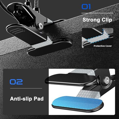 TOMLOV المجهر الرقمي معقوفة LED ملء الأضواء، 6 واط الألومنيوم الأضواء المساعدة مع التبديل عكس الضوء in Kuwait