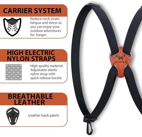 Binocular Harness X-Shaped Strap: Bino Chest Harness Suitable for All Binoculars Hunting,Hiking and Birding in Kuwait