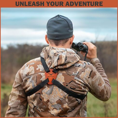 Binocular Harness X-Shaped Strap: Bino Chest Harness Suitable for All Binoculars Hunting,Hiking and Birding in Kuwait