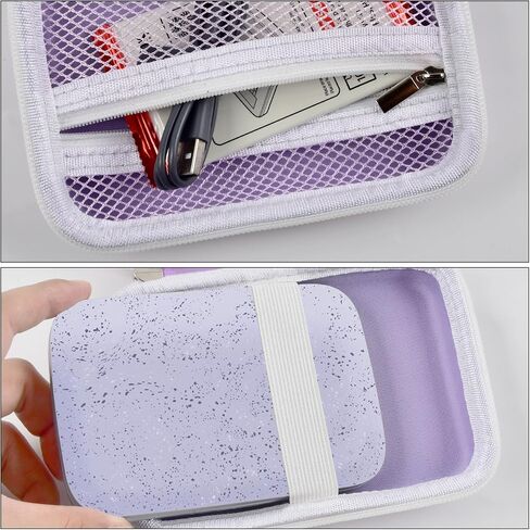 Boobowl Hard Case for HP Sprocket Portable 2x3, Select and 2nd Edition | Grey Organizer, Room for Photo Paper, USB Cable and Small Accessories, School Projects, Parties and Trip - Box Only in Kuwait