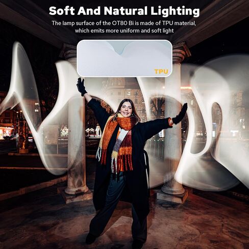 أنبوب إضاءة LED قابل للنفخ متعدد الاستخدامات OT80 للتصوير الفوتوغرافي/التخييم/تسجيل الفيديو، شحن USB سطوع 10 وات 10 مستويات، CCT قابل للتعتيم 3000K إلى 6500K، ملحق مغناطيسي (80 سم/31.5 بوصة) in Saudi Arabia