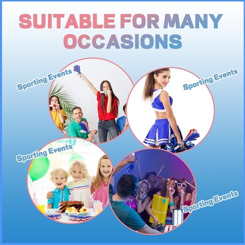 ZCYSRLQIN 12 Pcs Gold,Silver,Black Hand Clappers 7.5 Inch Clappers Noisemakers Noise Makers Party Favors Plastic Clapper Sporting Events Cheers Ball Dance Basketball Football Noisemakers in Kuwait