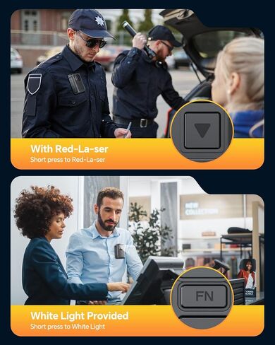 H9 1440P 128GB Body Worn Camera with 140° Wide-Angle Lens, 4100mAh High-Capacity Battery, Advanced Night Vision Ideal for Diverse Outdoor Activities, Sports, Travel, and Law Enforcement in Saudi Arabia