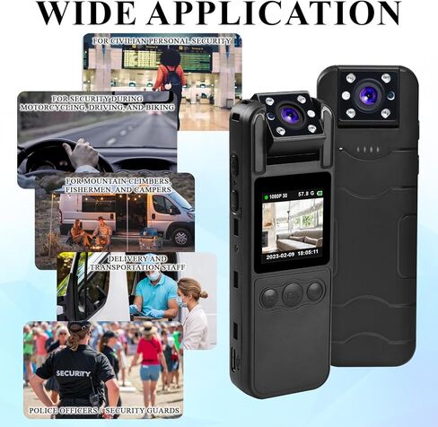 كاميرا يتم ارتداؤها على الجسم بدقة 1080 بكسل، كاميرا يمكن ارتداؤها مع عدسة قابلة للتدوير بزاوية 180 درجة واكتشاف الحركة، وكاميرا للجسم سعة 64 جيجابايت مع تسجيل صوتي وفيديو ورؤية ليلية بالأشعة تحت الحمراء للمدنيين، وسجل الخدمة، وإنفاذ القانون in Kuwait