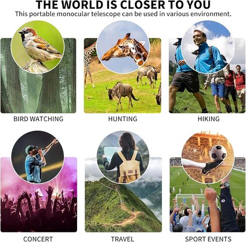 2024 New 80x90 HD High Powered Monocular Telescope with Smartphone Adapter and Tripod,Monoculars for Adults,BAK-4 Prism and Clear View,Monocular for Birdwatching in Saudi Arabia