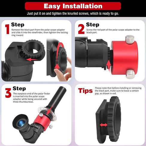 معين منظر مع حامل نطاق قطبي معدني مع 6 محولات تركيب - تكبير 1x-2.5X عارض زاوية يمنى للنطاقات القطبية والكاميرات in Kuwait