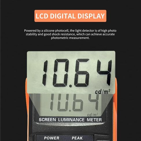 SM208 Light Meter, Portable Screen Brightness Meter, 0.01-39990 cd/m2 Luminance Meter, for Measuring The Brightness of Phone TV LCD Screen, X Rays in Saudi Arabia