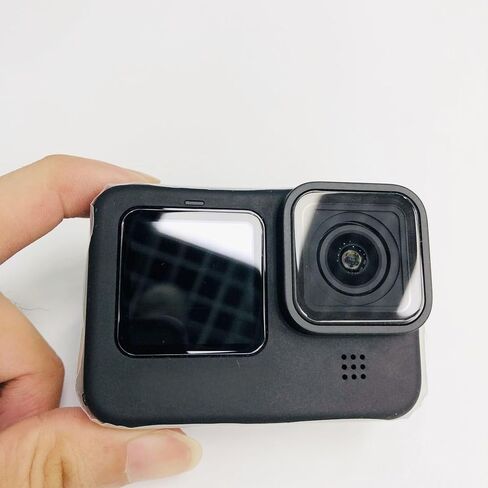 Silicone Case for GoPro Hero 12 11 10 9 Black Tempered Glass Screen Protector Protective Film Lens Cap Cover for Go Pro 12 case (Blue) in Saudi Arabia