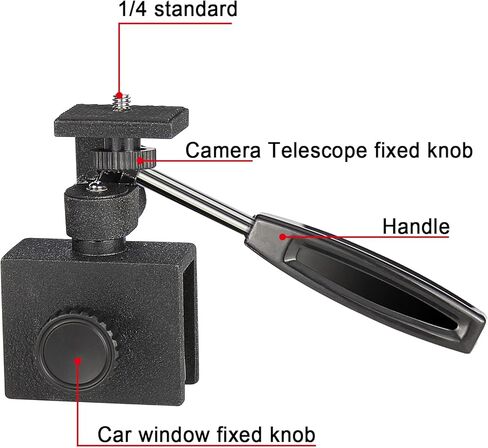 حامل نافذة السيارة قابل للتعديل مع خيط تركيب 1/4 "-20 للكاميرا نطاق اكتشاف مجهر أحادي العين in Kuwait