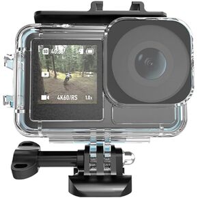 Waterproof Case for DJI Osmo Action 3 /Action 4 Camera Accessories, Underwater 45M/148FT Deep Diving Protective Shell Housing with Bracket Accessories Quick Release Mount