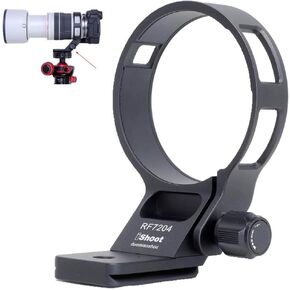 iShoot Lens Collar Tripod Mount Ring Compatible with Canon RF 70-200 f/4L IS USM, Lens Support Holder Bracket Bottom is Arca-Swiss Fit Camera Quick Release Plate for Arca Tripod Clamp