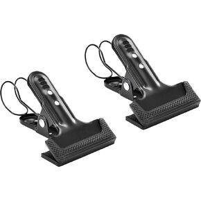 2 Pieces of Big Power Spring Clamps with Hooks, Photo Hook Background Clip for Photography, Photo Props with Hook Clip