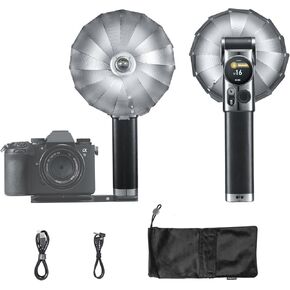 فلاش الكاميرا Godox Lux Master Retro TTL التي تعمل باللمس، GN25 460 ومضات الطاقة الكاملة، 6000K土300K CCT، التحكم البصري S1/S2 2.4G Speedlight اللاسلكي لكاميرات Sony، Canon، Nikon، Fuji، Olympus in Kuwait