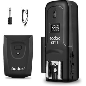 Godox Flash Trigger CT-16 Wireless Radio Dual Receiver Kit for Canon Nikon Sony Pentax DSLR Camera Studio
