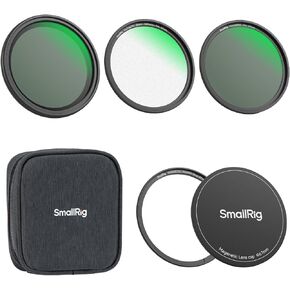 SmallRig 5-in-1 Magnetic 67mm Lens Filter Kit: VND + CPL + Black Mist 1/4 + Threaded Adapter Ring + Magnetic Lens Cover + Storage Bag + Cleaning Cloth, Magnetic Filter Set for Phone Camera Lens - 4726
