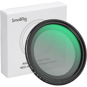 SmallRig 52mm Magnetic Variable ND Filter ND2-ND32 (1-5 Stops) No X Cross HD Optical Glass Waterproof Scratch Resistant Magnetic Adjustable Neutral Density Filter for Phone - 4215