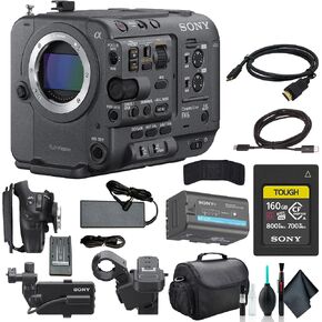 Sony FX6 Full-Frame Cinema Camera Body Only ILME-FX6V, 160GB Memory Card, Bag, Memory Card Wallet, Cleaning Kit