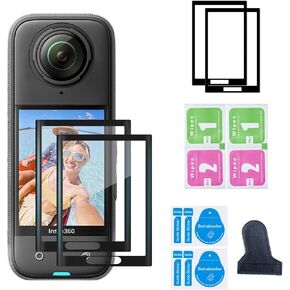 Insta 360 X4 Screen Protector Film(2 Pack), X4 Screen Protector for Insta360 X4 Accessories, Tempered Glass Display Film, Ultra HD, 9H Hardness, Scratch Resistant, Anti-Fingerprint