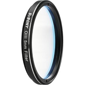 SVBONY SV227 مرشح التلسكوب، 2 بوصة OIII 5nm CCD مرشح النطاق الضيق للتصوير الفوتوغرافي للسماء العميقة