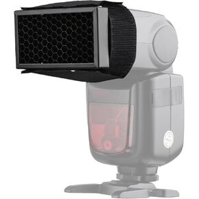 Andoer Universal Camera Flash Honeycomb Grid Metal Accessory Replacement for Nikon Replacement for Sony Replacement for Godox Speedlite Easy Installation