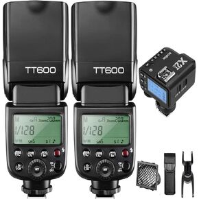 Godox Flash TT600S - نظام X لاسلكي، ناقل حركة 2.4 جيجا، متوافق مع سوني - إضاءة إبداعية لكاميرات DSLR