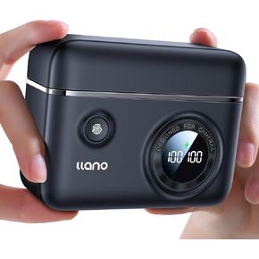 llano LP-E17 Camera Battery 18W Fast Dual USB C Charger, Compatible with Canon EOS RP, Rebel T6i, 7i, 8i, T6s, SL2, SL3, M3, M5, M6, 200D, 750D, 760D, 800D, Smart Digital Display, Magnetic Snap Cover