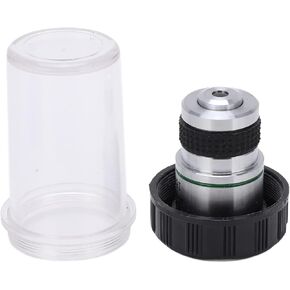 Achromatic Objective Lens, 185 Achromatic Objective Lens Clear Standard 20mm Thread Biological Microscope Objective for Microscopes Replacement(20/0.40)