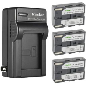 بطارية Kastar SB-L110 وشاحن حائط تيار متردد بديل لبطارية Samsung SB-L110 SB-LS110 (غير متوافقة مع SB-L110A)، SB-L220 SB-LS220، SB-L70 SB-L70A SB-L70R SB-LS70AB in Kuwait