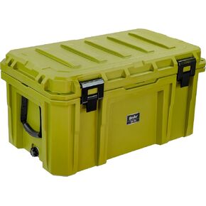 SR-90 Large Crossover Overland Cargo Case, Equipment Hard Case, Roto Molded, Stackable with Pad-Lock Hasp, Strap Mountable, TSA Standard, IPX4 Rated, 90 Liters (Black)