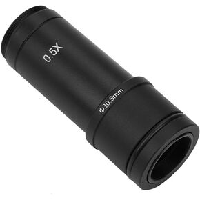 Oumefar Microscope Eyepiece Lens 0.5X C Mount Microscope Adapter for Industry Microscope Astronomy CCD Camera Zoom Eyepiece Lens