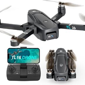 Drone with Camera Brushless Motor Drones for Adults Beginners 2 Cameras FPV RC Quadcopters Foldable Motorized Adjustable 1080P UAV APP Control 3D Flips Easy to Fly Toys Carrying Bag