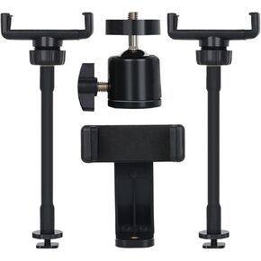Hot Shoe Mount Adapter, 18 inch Ring Light Accessories, 1/4" Mini Ball Head Ring Light Adapter for Cameras, Camcorders, Smartphone, Gopro, LED Video Light