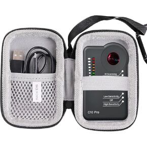 JINMEI Hard EVA Carrying Case Compatible with Camera Detector C10 Pro – Professional Bug RF Detector case.