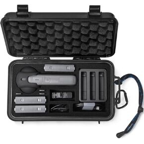 Lekufee Portable Waterproof Hard Case Compatible with Insta360 X4/Insta360 X3/Insta360 ONE X2 Action Camera and Accessories(Case Only)