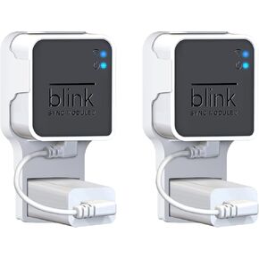 Wall Mount for Blink Sync Module 2 with Short Cable - Save Space - No Messy Wires - Easy Move Mount Bracket Holder for Blink Outdoor Indoor Security Camera
