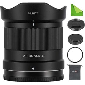 VILTROX 40mm F2.5 Z-Mount Full Frame Auto Focus Prime Lightweight Lens for Nikon Z-Mount Cameras Z5 Z50 Z6 Z6II Z7 Z7II ZFC Z30 Z9 Z8