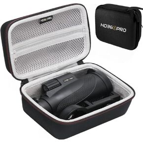 Monocular Case Hard Carrying Case Compatible for Gosky 12X55 / Titan 12X50 / Pankoo 12X50, 40X60 / PhysioPhyx 80x100 / Viajero 12x55 Optics High-Definition Monocular Telescope Storage Case (Case Only)