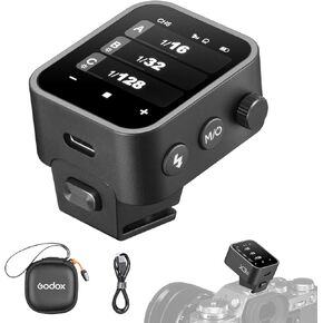 Godox X3-O Touchscreen TTL Wireless Flash Trigger for Olympus/Panasonic Camera, 1/8000s HSS TTL TCM Function, Built-in Battery USB-C Charge Flash Transmitter Compatible with Olympus E-P3 E-PL5 E-M1